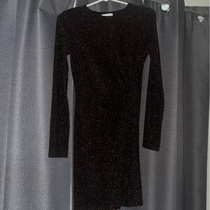 H&M Black Glitter Dress